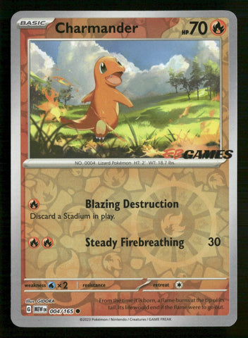 Charmander (004/165) (EB Games Exclusive) [Miscellaneous Cards]