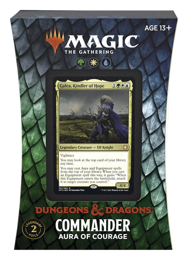 Image for Adventures in the Forgotten Realms - Aura of Courage Commander Deck - Magic: The Gathering