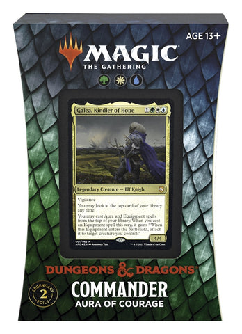Image for Adventures in the Forgotten Realms - Aura of Courage Commander Deck - Magic: The Gathering