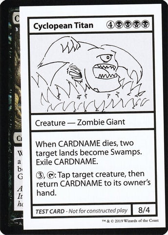 Cyclopean Titan (2021 Edition) [Mystery Booster Playtest Cards]