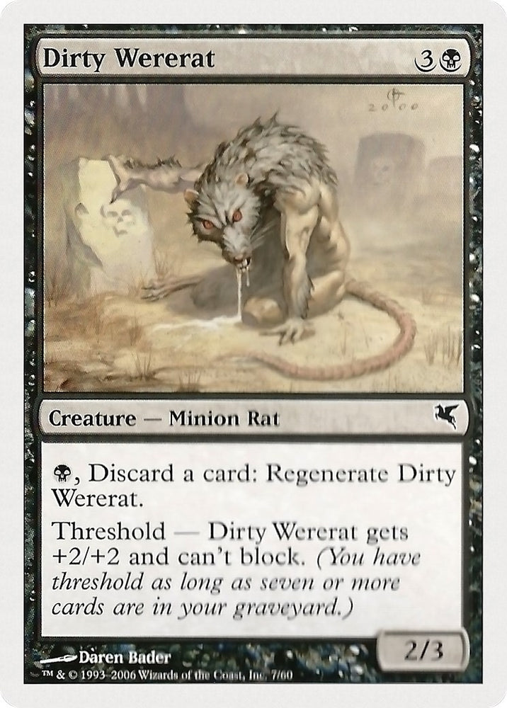 Image for Dirty Wererat (7) (7) - Magic: The Gathering