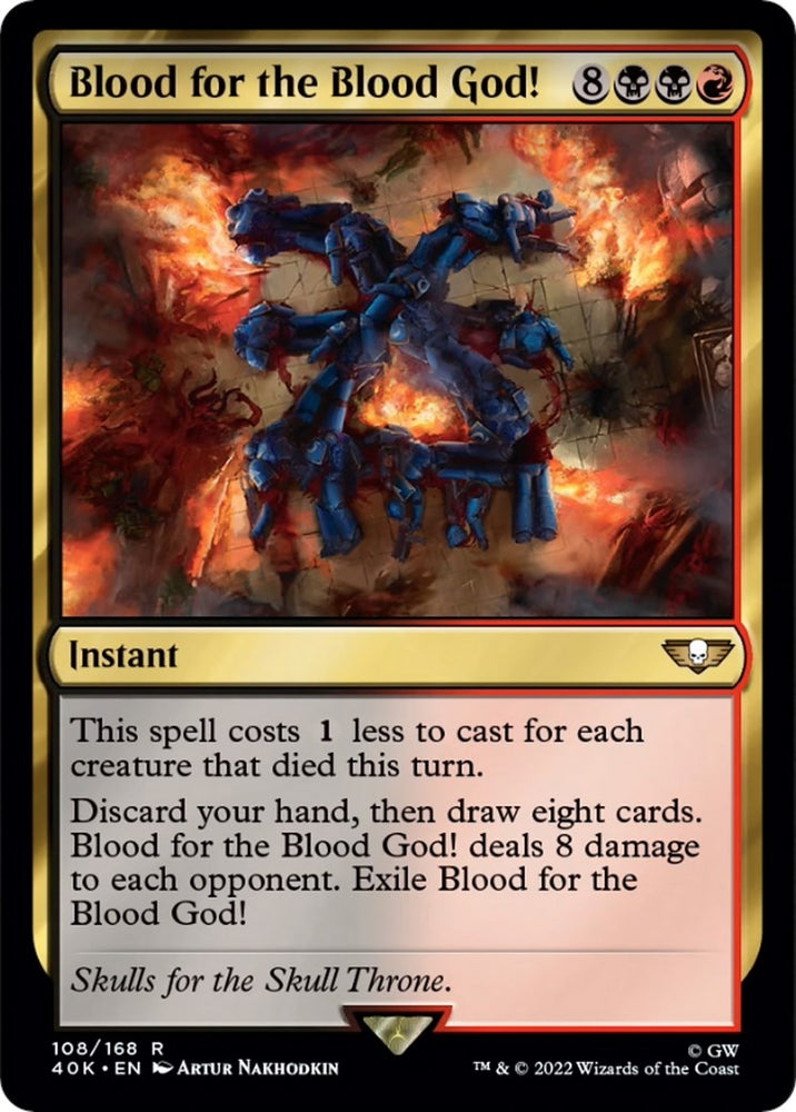 Image for Blood for the Blood God! (108) - Magic: The Gathering