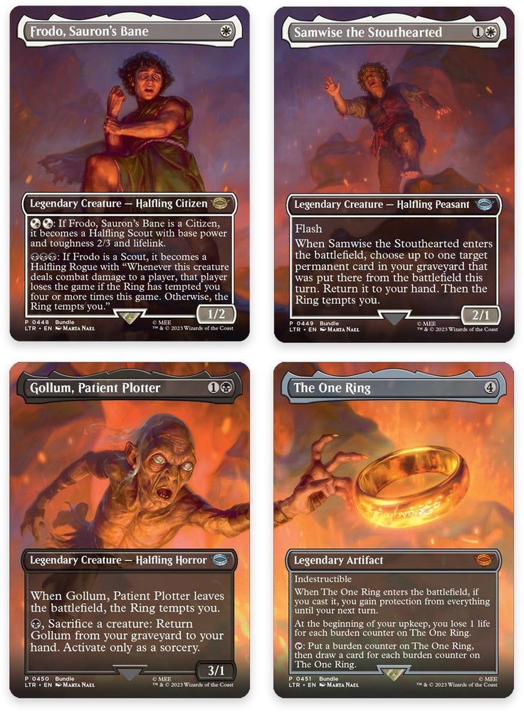 Image for Mount Doom Scene [Set of 4] (448-451) - Magic: The Gathering