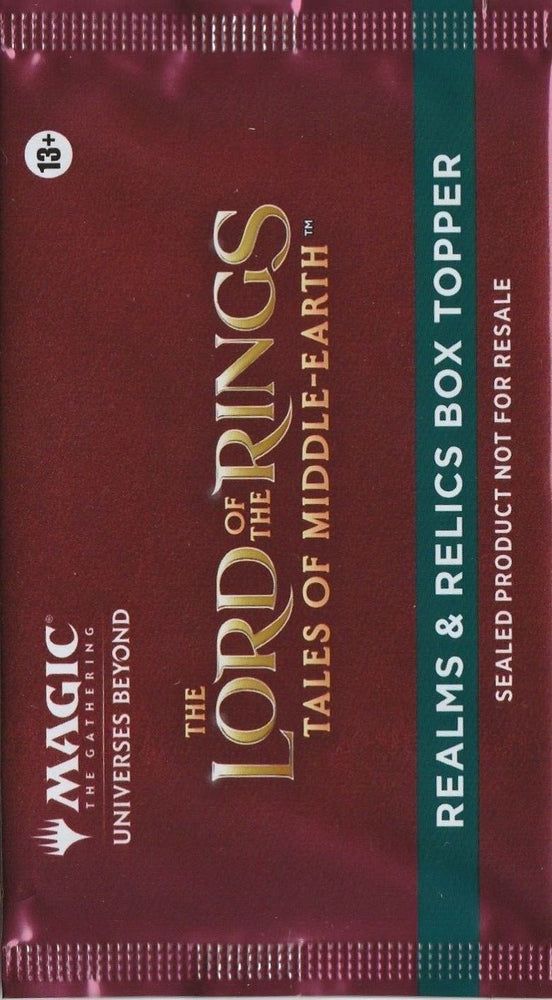 Image for Universes Beyond: The Lord of the Rings: Tales of Middle-earth - Realms & Relics Box Topper Pack - Magic: The Gathering