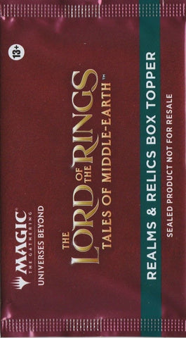 Image for Universes Beyond: The Lord of the Rings: Tales of Middle-earth - Realms & Relics Box Topper Pack - Magic: The Gathering
