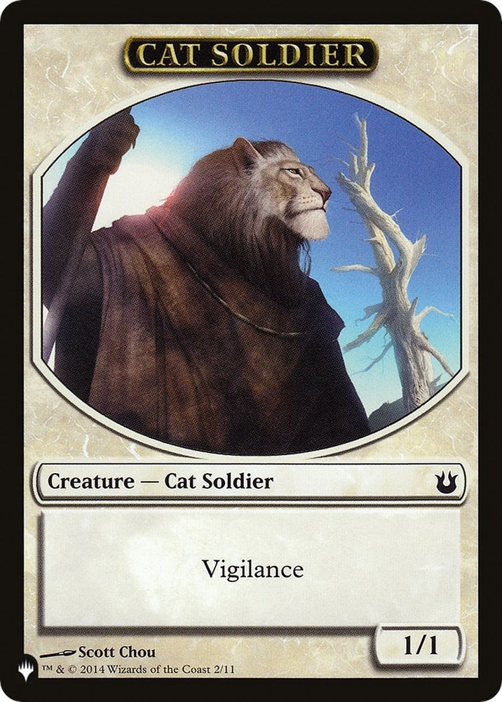 Image for Cat Soldier // Warrior Double-Sided Token (2 // 17) - Magic: The Gathering