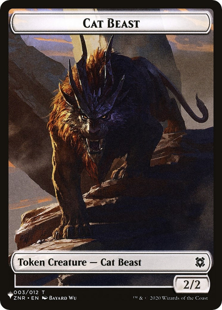 Image for Cat Beast // Shapeshifter (002) Double-Sided Token (3 // 2) - Magic: The Gathering