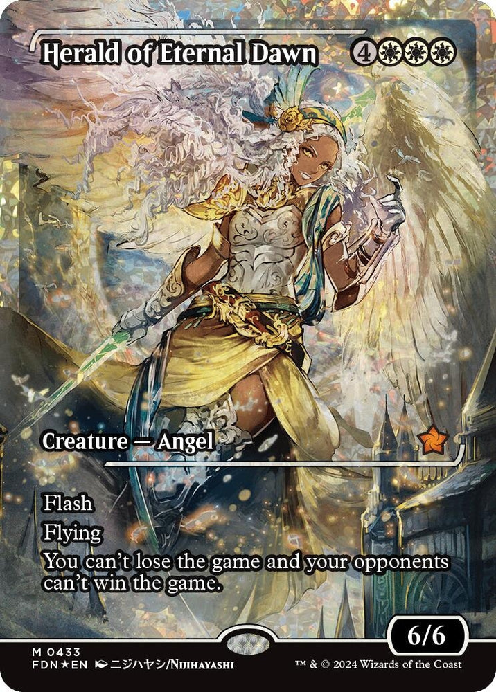 Herald of Eternal Dawn (Showcase) (Fracture Foil) (Japanese) [Foundations]