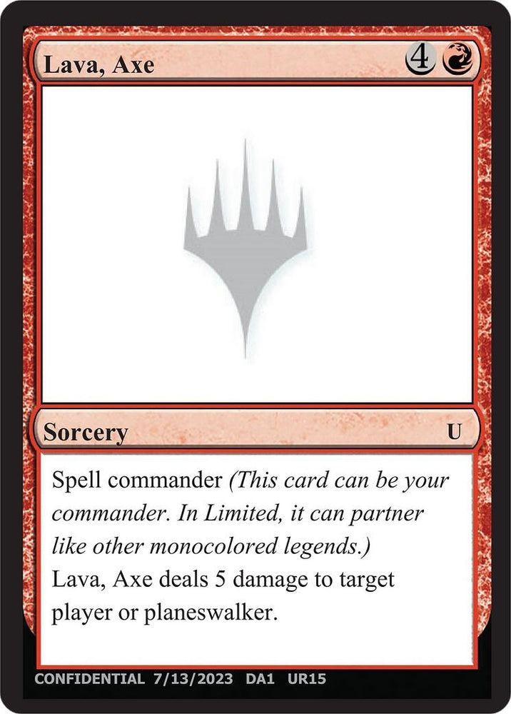 Image for Lava, Axe - Magic: The Gathering