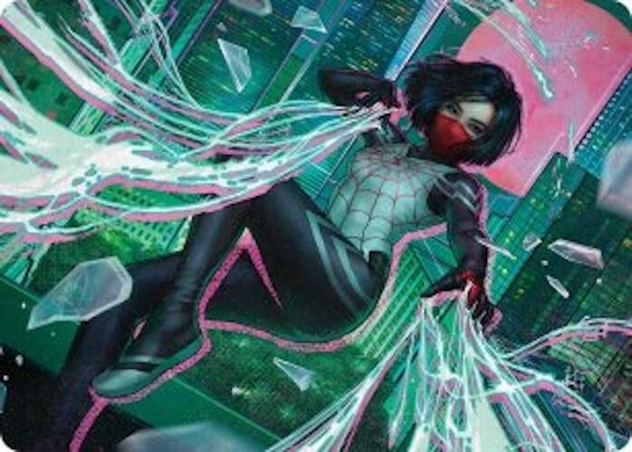 Image for Silk, Web Weaver Art Card (29/54) (29) - Magic: The Gathering
