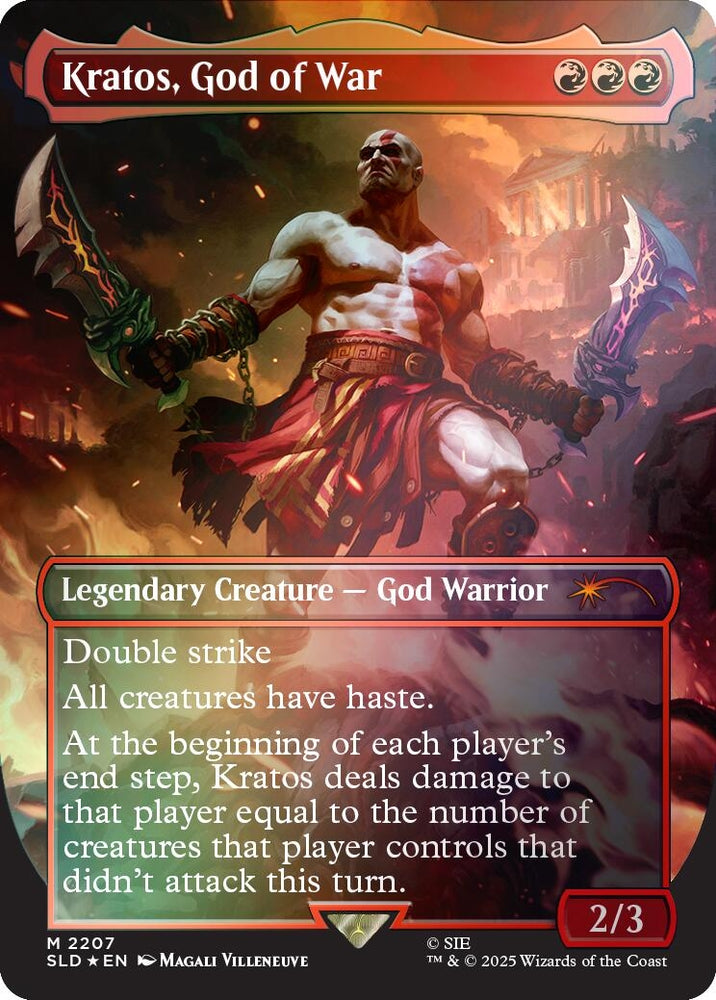 Image for Kratos, God of War (Rainbow Foil) (2207) (SLD) - Magic: The Gathering
