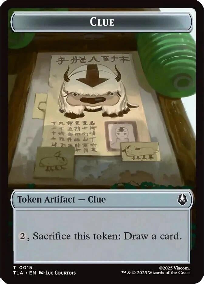 Image for Clue (0015) // spirit (003) Double-Sided Token (15 // 3) - Magic: The Gathering