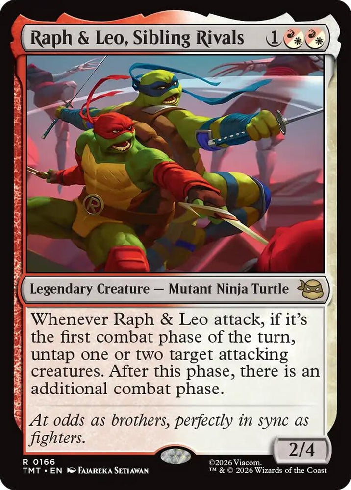 Image for Raph & Leo, Sibling Rivals (166) (TMT) - Magic: The Gathering