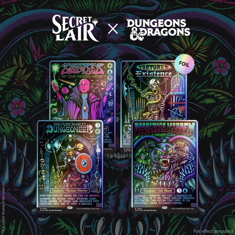 Image for Secret Lair Drop: Secret Lair x Dungeons & Dragons: Black Lights & Dark Dungeons - Foil Edition - Magic: The Gathering