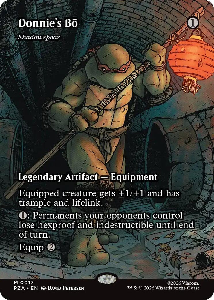 Donnie's Bo - Shadowspear (Borderless) (17) (Teenage Mutant Ninja Turtles Source Material) (PZA)