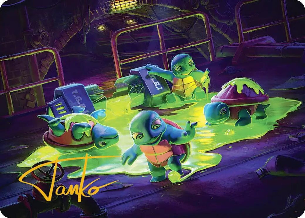 Image for The Ooze Art Card (Gold-Stamped Signature) (18) (ASTMT) - Magic: The Gathering
