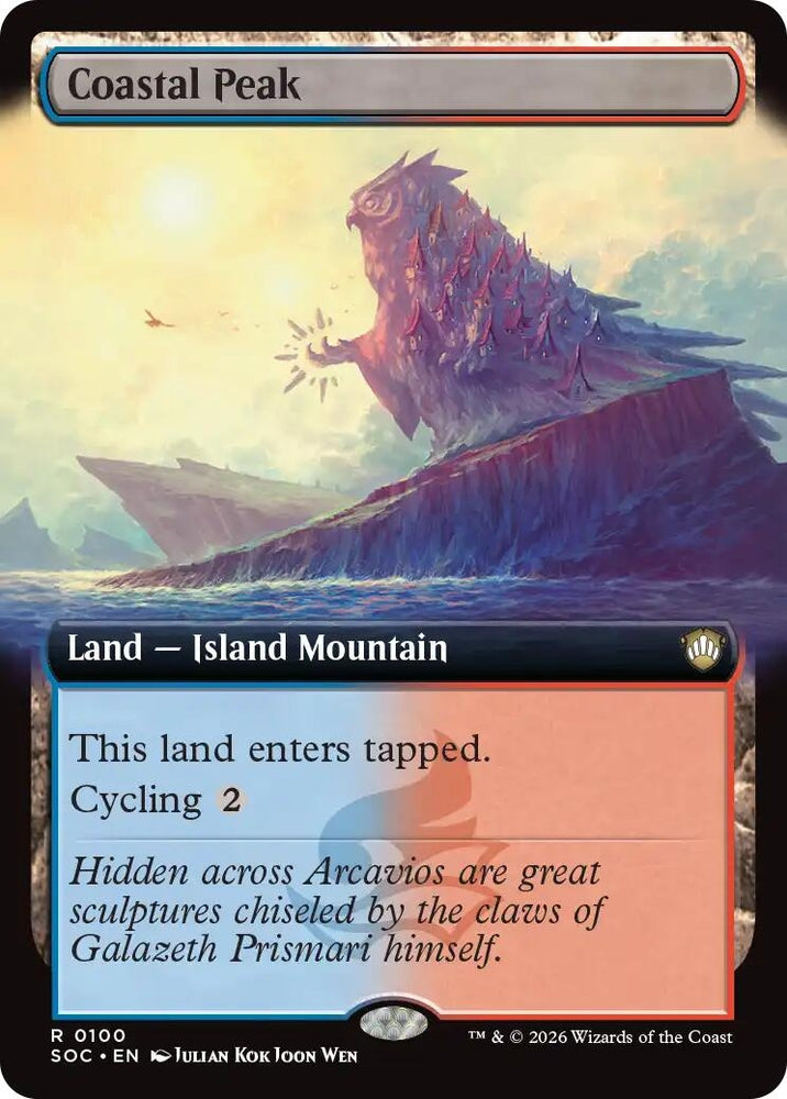 Image for Coastal Peak (Extended Art) (100) (SOC) - Magic: The Gathering