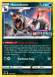 Houndoom (SWSH090) (Prerelease Promo) [Sword & Shield: Black Star Promos]