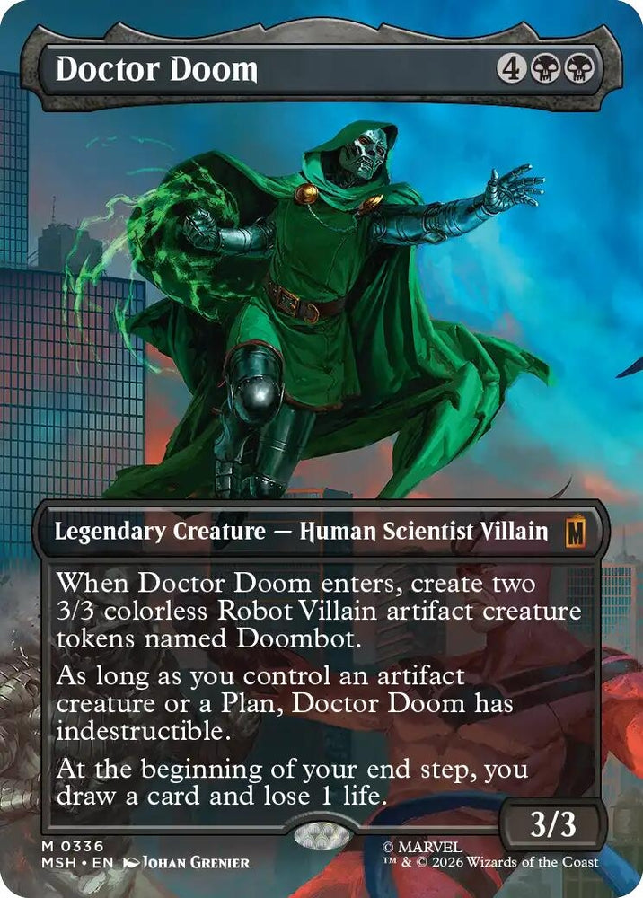 Image for Doctor Doom (Borderless) (336) (336) (MSH) - Magic: The Gathering