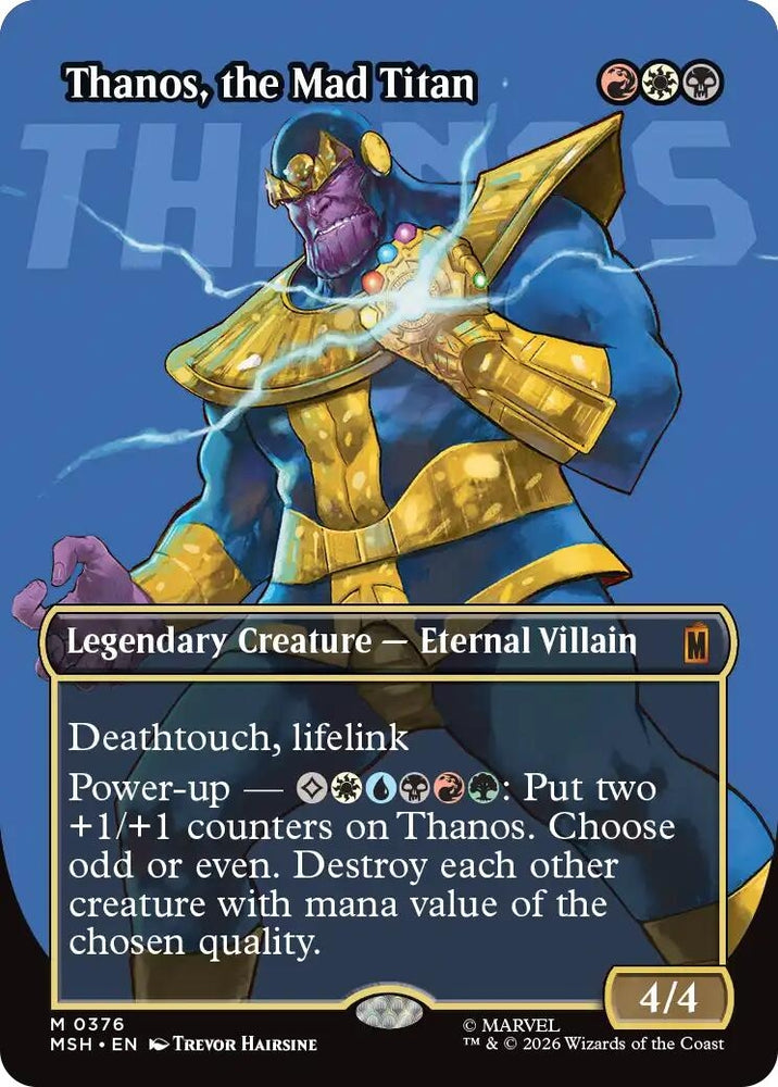 Image for Thanos, the Mad Titan (Borderless) (0367) (376) (MSH) - Magic: The Gathering