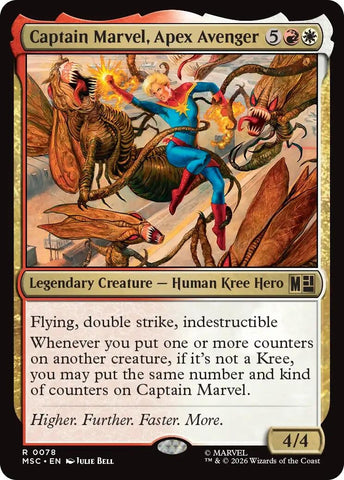 Image for Captain Marvel, Apex Avenger (Surge Foil) (78) (MSC) - Magic: The Gathering
