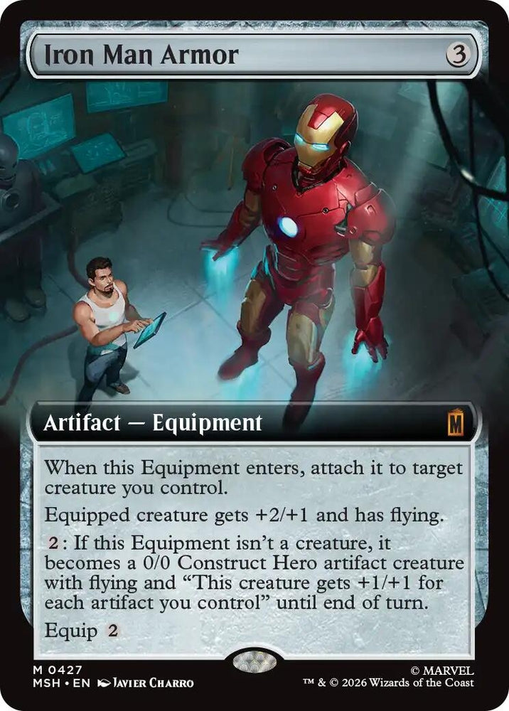 Image for Iron Man Armor (Extended Art) (427) (MSH) - Magic: The Gathering