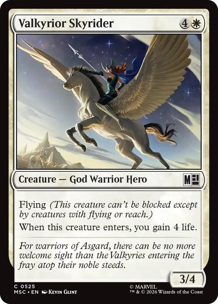 Image for Valkyrior Skyrider (525) (MSC) - Magic: The Gathering