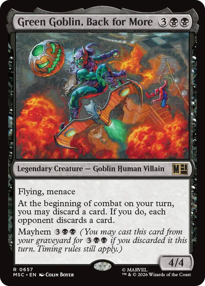 Image for Green Goblin, Back for More (657) (MSC) - Magic: The Gathering