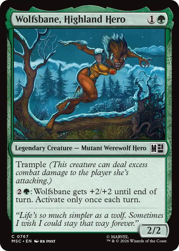 Image for Wolfsbane, Highland Hero (767) (MSC) - Magic: The Gathering