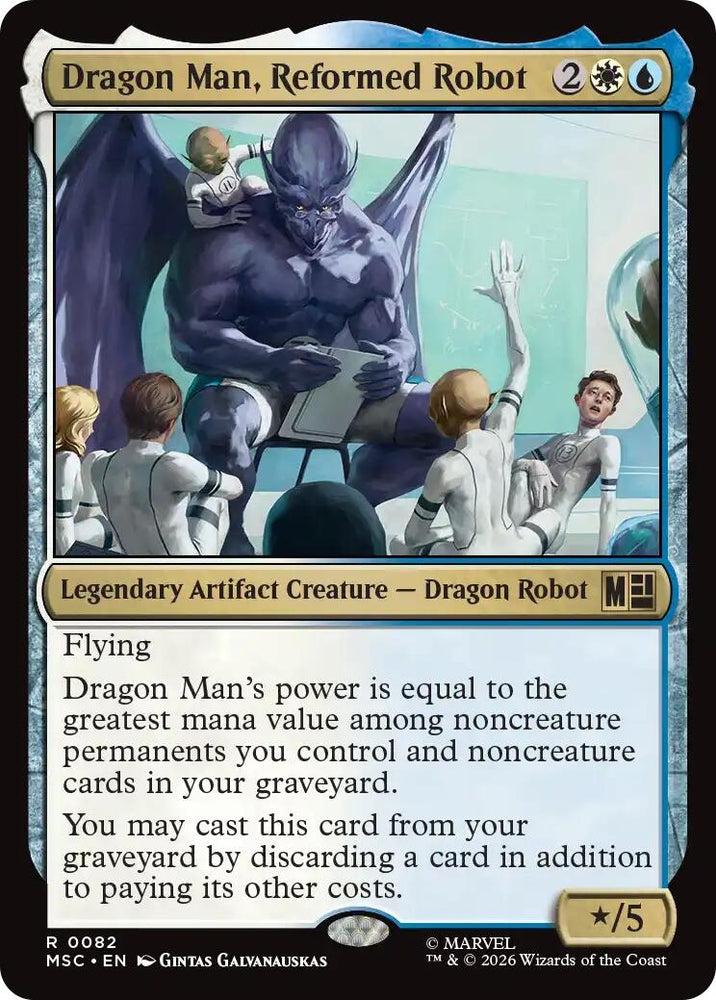 Image for Dragon Man, Reformed Robot (Surge Foil) (82) (MSC) - Magic: The Gathering