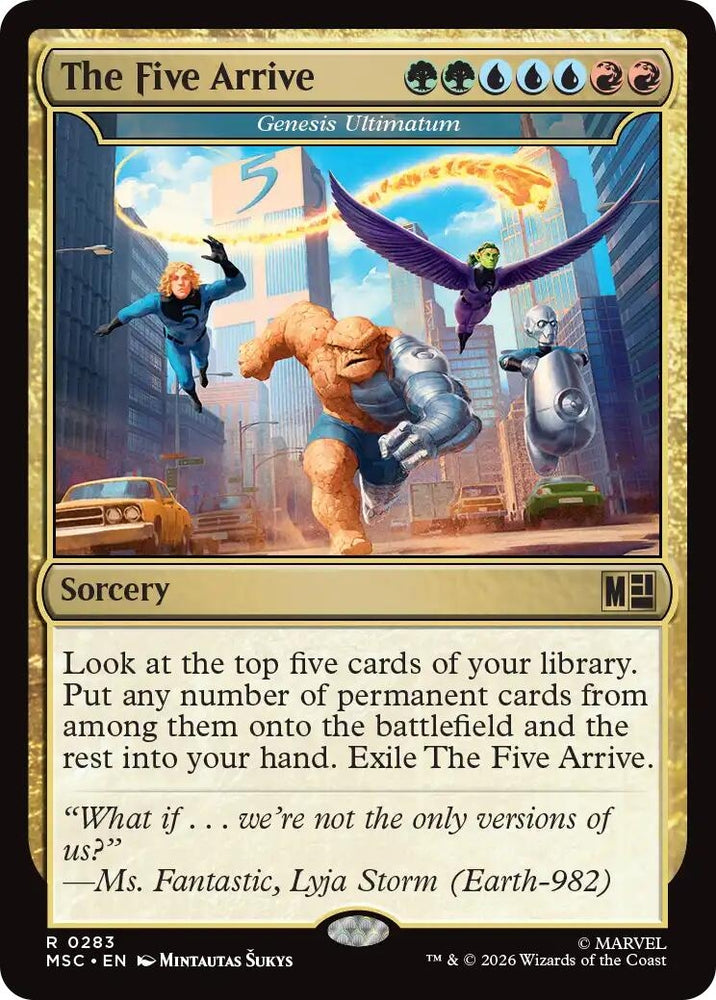 Image for The Five Arrive - Genesis Ultimatum (283) (MSC) - Magic: The Gathering