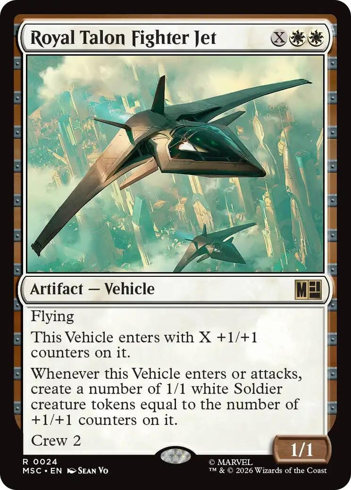 Image for Royal Talon Fighter Jet (Surge Foil) (24) (MSC) - Magic: The Gathering