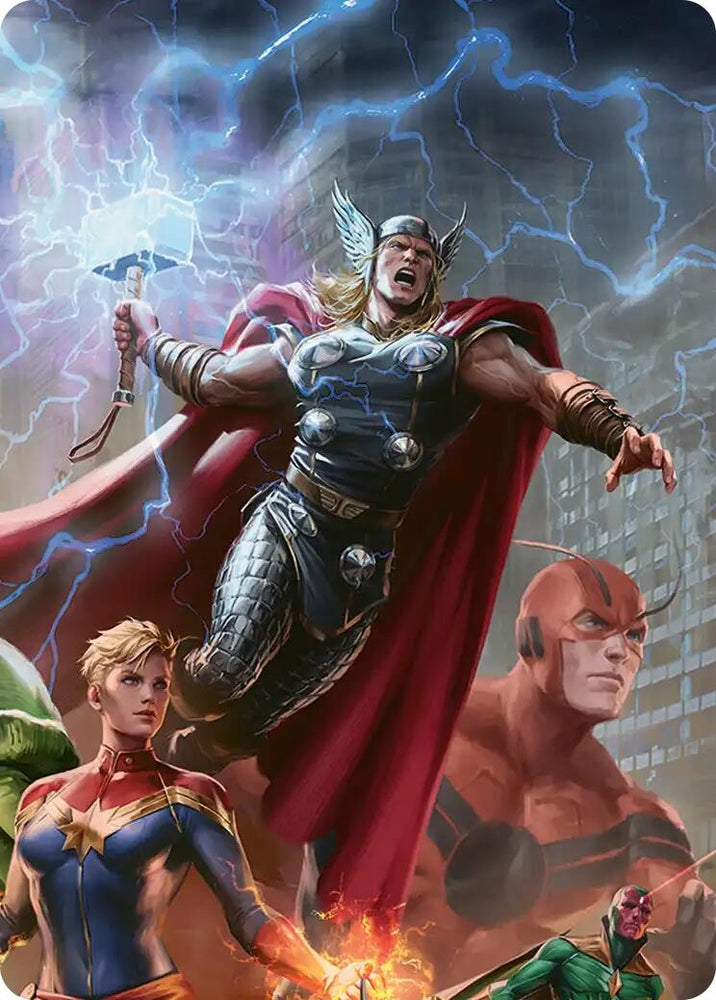 Image for Thor, Guardian of Midgard Art Card (3) (AAMSH) - Magic: The Gathering