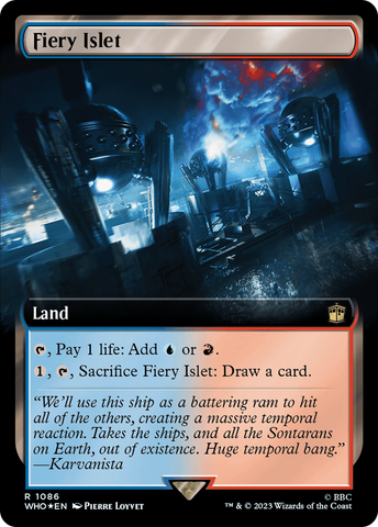 Fiery Islet (Extended Art) (Surge Foil) [Doctor Who]
