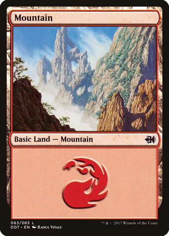 Mountain (#63) [Duel Decks: Merfolk vs. Goblins]