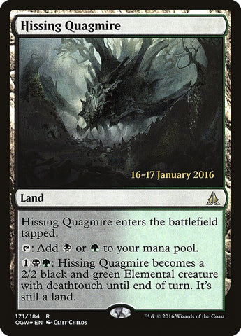 Hissing Quagmire (Prerelease) [Oath of the Gatewatch Prerelease Promos]