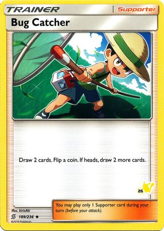 Bug Catcher (189/236) (Pikachu Stamp #26) [Battle Academy 2020]