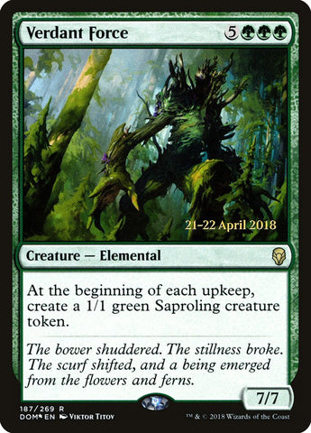 Verdant Force  (Prerelease) [Dominaria Prerelease Promos]