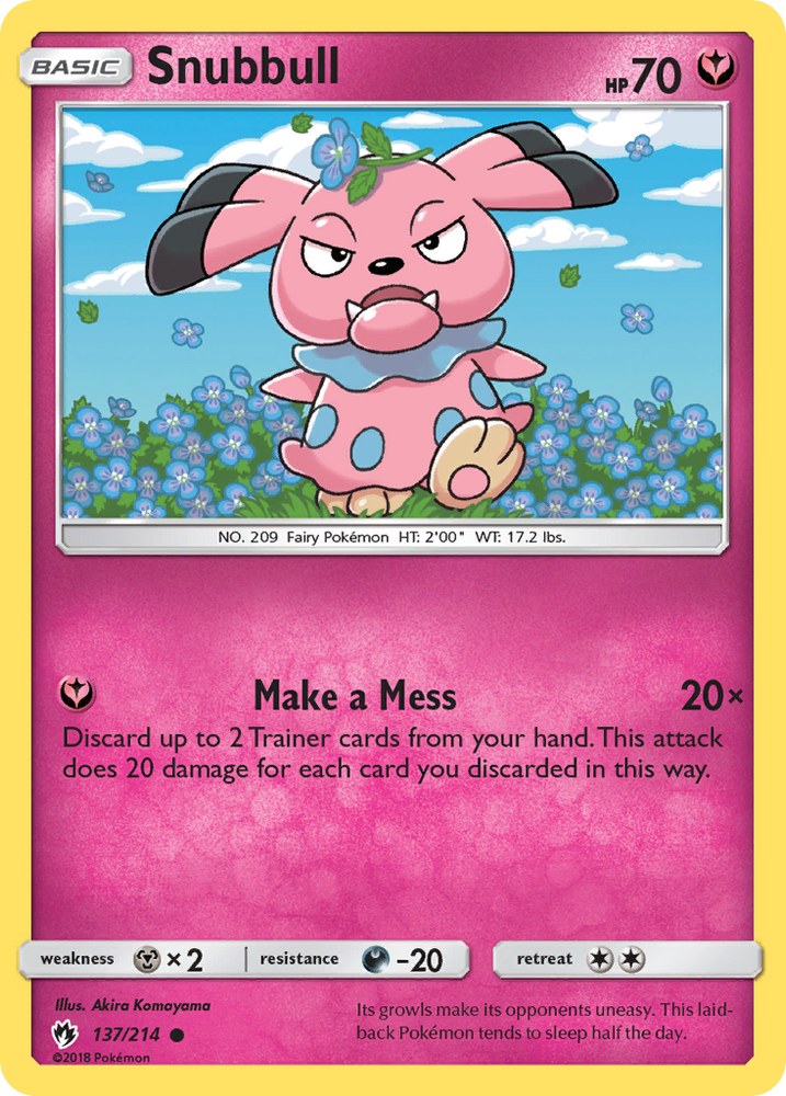 Snubbull (137/214) [Sun & Moon: Lost Thunder]