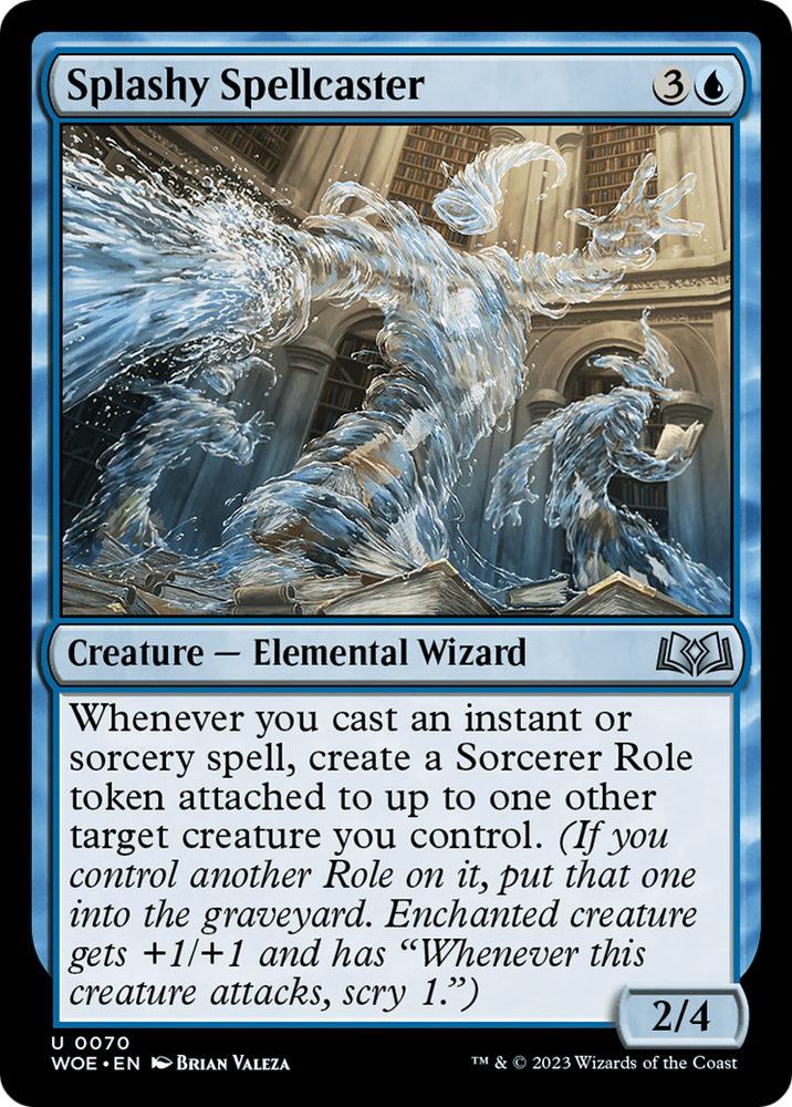 Splashy Spellcaster [Wilds of Eldraine]