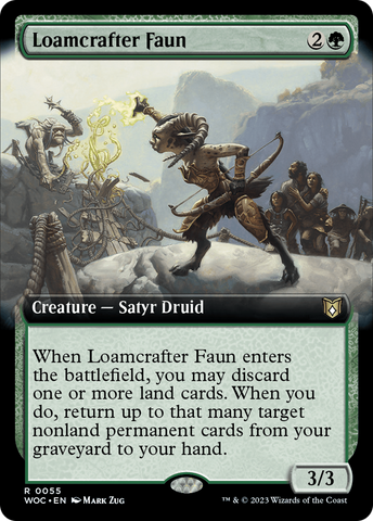 Loamcrafter Faun (Extended Art) [Wilds of Eldraine Commander]