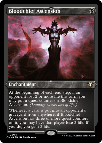 Bloodchief Ascension (Foil Etched) [Commander Masters]