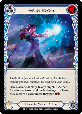 Aether Icevein (Red) [UPR113] (Uprising)  Rainbow Foil