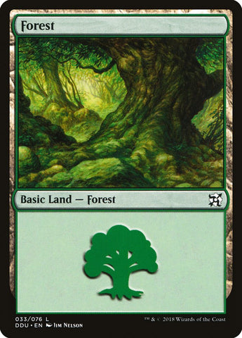Forest (#33) [Duel Decks: Elves vs. Inventors]