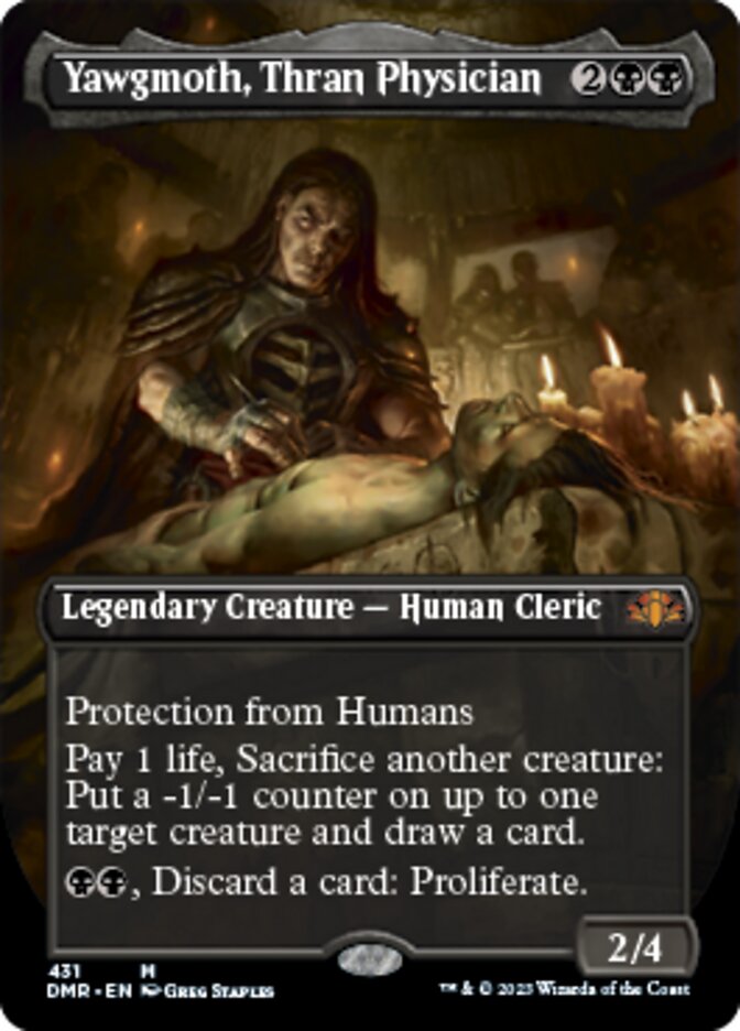 Yawgmoth, Thran Physician (Borderless Alternate Art) [Dominaria Remastered]