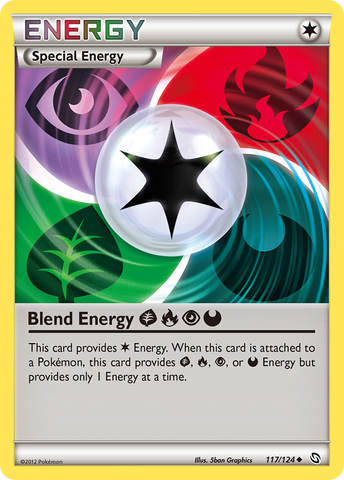 Blend Energy GrassFirePsychicDarkness (117/124) [Black & White: Dragons Exalted]