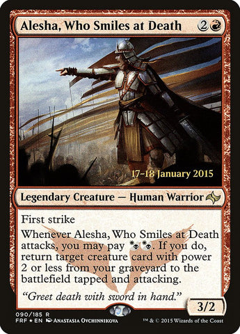 Alesha, Who Smiles at Death  (Prerelease) [Fate Reforged Prerelease Promos]