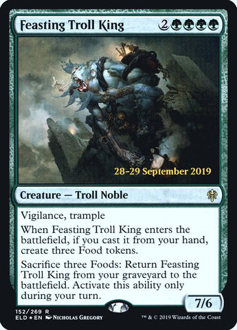 Feasting Troll King  [Throne of Eldraine Prerelease Promos]