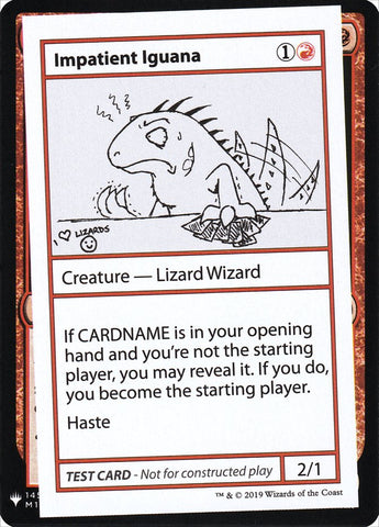 Impatient Iguana [Mystery Booster Playtest Cards]