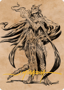 Lozhan, Dragons' Legacy Art Card (Gold-Stamped Signature) [Commander Legends: Battle for Baldur's Gate Art Series]